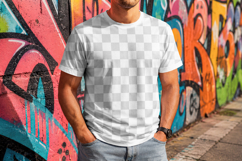 Man in T-Shirt Mockup Product Image 2