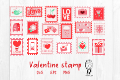 stamp valentine svg Product Image 1