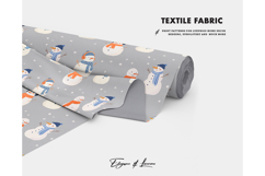 Snowman nursery seamless pattern scandinavian Christmas Product Image 2