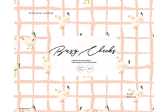 Chicken nursery pattern minimalist plaid grid picnic Product Image 1