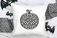 Pumpkins in Celtic Art- Style Autumn Detailed SVG Product Image 20