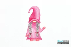 Watercolor Valentine Gnome PNG Clipart Product Image 1
