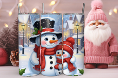 Winter Snowman Tumbler Wrap Product Image 1