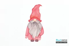 Watercolor Valentine Gnome PNG Clipart Product Image 1
