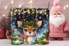 Christmas Reindeer Tumbler Wrap Product Image 1