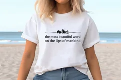 Mother the most beautiful word on the lips of mankind SVG Product Image 8