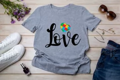 Love SVG , Educate and Advocate SVG , Autism Love Quotes SVG Product Image 2