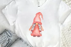 Watercolor Valentine Gnome PNG Clipart Product Image 2