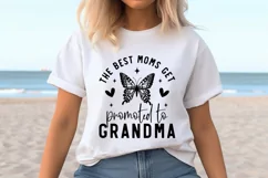 The best moms get promoted to grandma SVG Product Image 6