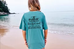 Mother the most beautiful word on the lips of mankind SVG Product Image 2