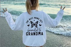 The best moms get promoted to grandma SVG Product Image 8