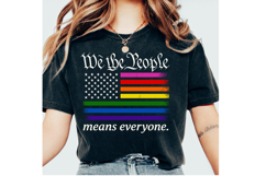 We The People Means Everyone SVG PNG, Usa Lgbt Equality svg Product Image 3