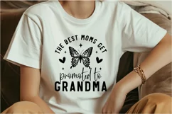 The best moms get promoted to grandma SVG Product Image 2