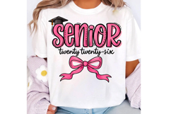 Senior coquette 2026 PNG, class of 2026 png, brushstroke Product Image 2