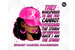 I&#039;m The Storm Black Women Png Breast Cancer Survivor Pink Product Image 1