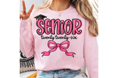 Senior coquette 2026 PNG, class of 2026 png, brushstroke Product Image 3