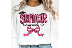 Senior coquette 2026 PNG, class of 2026 png, brushstroke Product Image 1