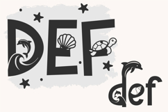 Sea Life Font | Ocean Font SVG OTF DXF | Summer Alphabet Product Image 5