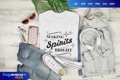 Making Spirits Bright SVG Product Image 1