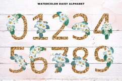 Gold Glitter Daisy Alphabet Product Image 2