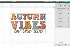 Autumn vibes in the air Design Retro Groovy SVG Product Image 3