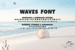 Waves Duo Font | Beach Summer Font for Kids | Ocean Sea Product Image 7