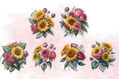 Watercolor Sunflower and Rose Product Image 3