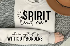 Spirit Religious Quote SVG, Christian Sleeve SVG Product Image 1