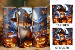 Halloween Fox Tumbler Wrap Product Image 1