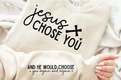 Elegant Christian Faith Sleeve SVG, Jesus Chose you SVG Product Image 2