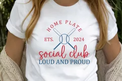 Home plate ets 2024 social club loud and proud SVG Product Image 2