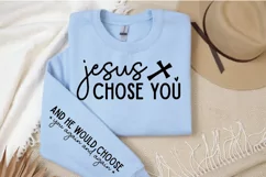 Elegant Christian Faith Sleeve SVG, Jesus Chose you SVG Product Image 3
