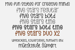 Five Stars Font Bundle Handwritten Quirky Serif Font Product Image 2