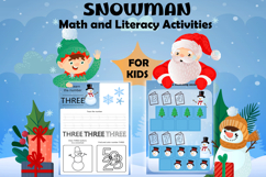 Snowman Math and Literacy Activities | Winter Activities Product Image 1