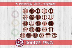 Christmas Scalloped Monogram Set PNG Sublimation Product Image 5