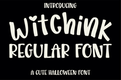 Witchink - Cute Halloween Font with Spooky Glyphs Product Image 1