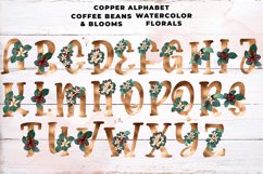 Copper Coffee Floral Alphabet Product Image 3