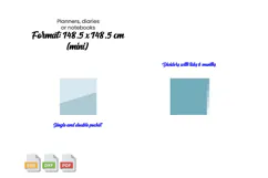 Tabbed dividers with pockets for 148,5cm x 148,5cm Product Image 1