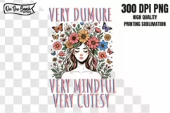 VERY DEMURE VERY MINDFUL VERY CUTESY PNG SUBLIMATION Product Image 3