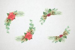 Watercolor Christmas clipart. Winter frames clipart Product Image 3