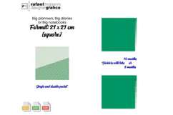 Tabbed dividers with pockets for 21cm x 21cm Product Image 1
