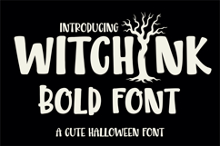 Witchink Bold Cute Halloween Font for Spooky Crafts Product Image 1