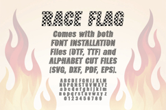Race Flag Font | Checkered Font | Racing Alphabet Letters Product Image 6