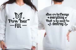 She over came Everything SVG, Women Empowerment Sleeve SVG Product Image 2