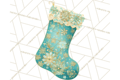 Christmas Stockings Clipart PNG, Festive Holiday Stockings Product Image 4