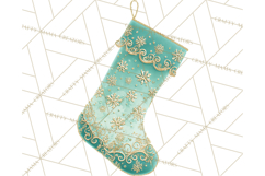 Christmas Stockings Clipart PNG, Festive Holiday Stockings Product Image 5
