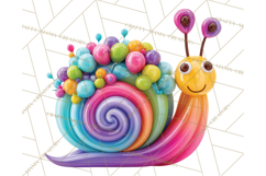 Bright Balloon Animals Clipart PNG Shiny Candy Colors Product Image 4