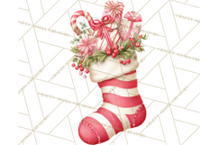 Christmas Stockings Clipart PNG, Festive Holiday Stockings Product Image 5