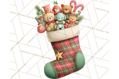 Christmas Stockings Clipart PNG, Festive Holiday Stockings Product Image 2