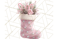 Christmas Stockings Clipart PNG, Festive Holiday Stockings Product Image 3
